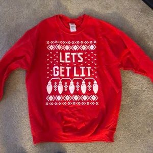 Let’s Get Lit holiday sweater, never worn